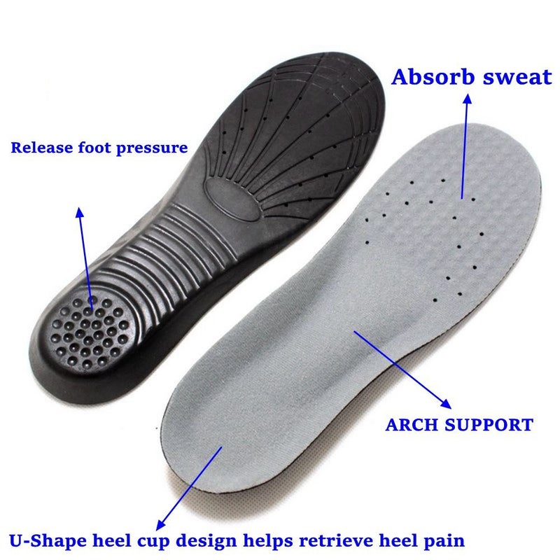 Amitataha Shoe Insoles, Memory Foam Insoles, Providing Excellent Shock Absorption and Cushioning for Feet Relief, Comfortable Insoles for Men and Women for Everyday Use, S [US M: 4-6/W: 5-7] - Image 1